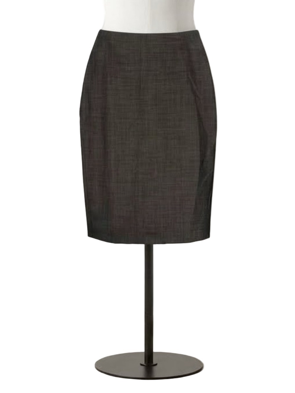 NWT Ann Taylor Gray Crosshatched Pencil Skirt Size 6 Corporate Career Workwear